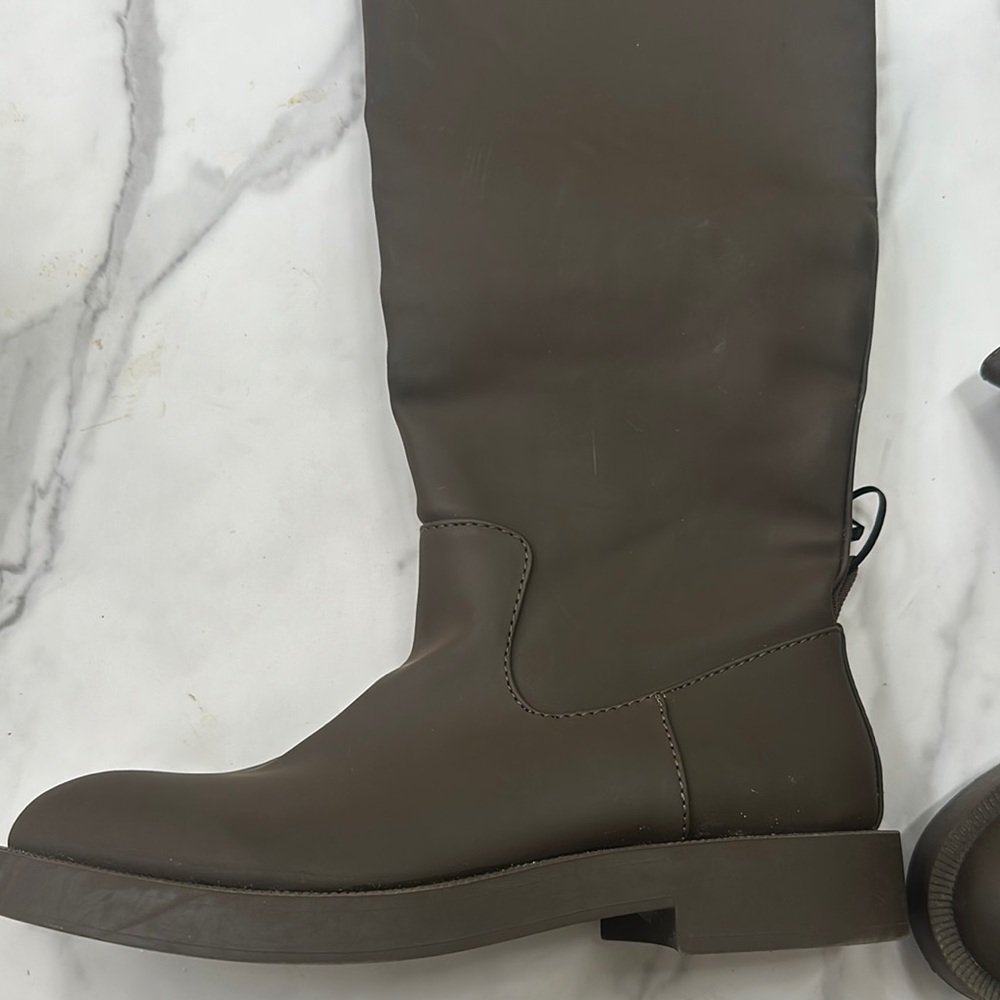 Zara Brown Lace Up Boots
